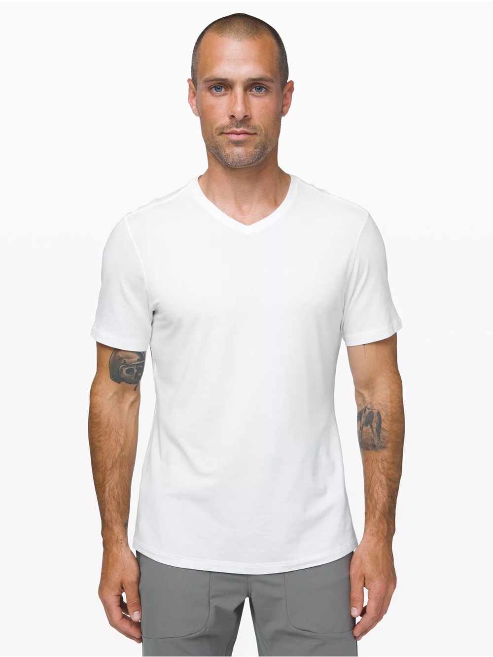 Lululemon 5 Year Basic V-neck T-shirt in White